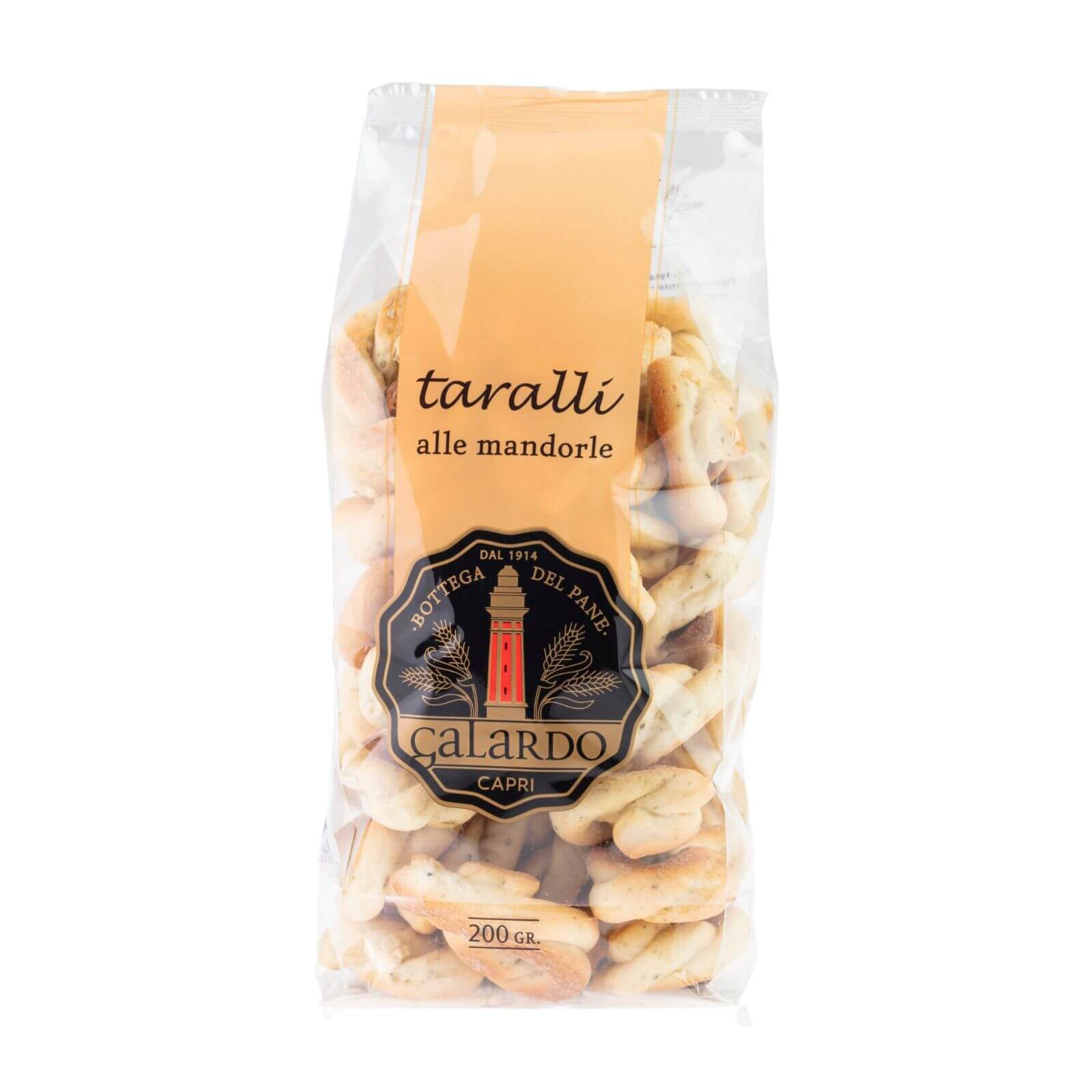 taralli alle mandorle confezionati